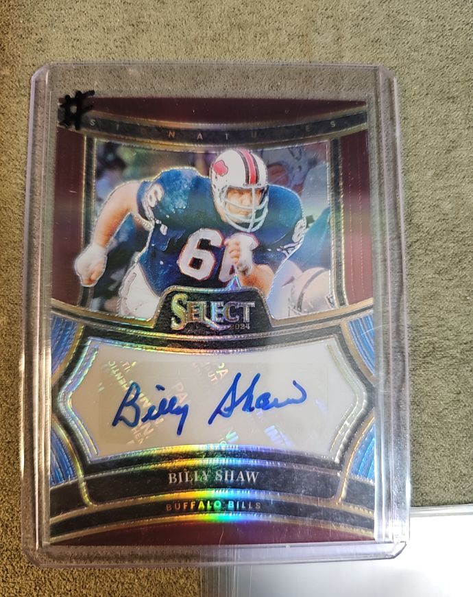 2024 Panini Select Signatures #SP-BSW Billy Shaw — front