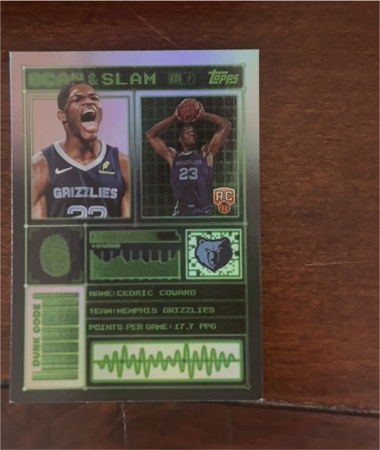 2025-26 Topps #SS-22 Cedric Coward — front