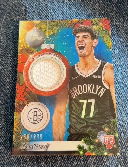 2025-26 Topps Holiday #PR-BS Ben Saraf — front