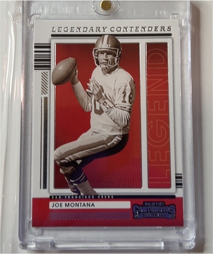 2021 Panini Contenders #LGD-JMO Joe Montana Legendary Contenders — front