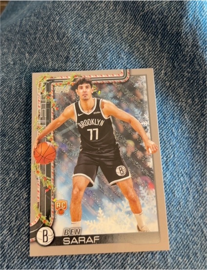 2025-26 Topps Holiday #H186 Ben Saraf — front