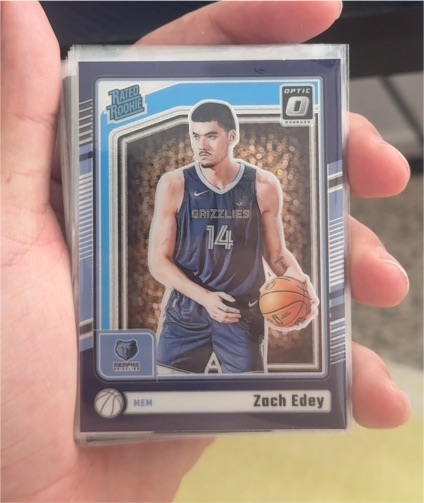 2024-25 Panini Donruss Optic #288 Zach Edey Rated Rookie — front