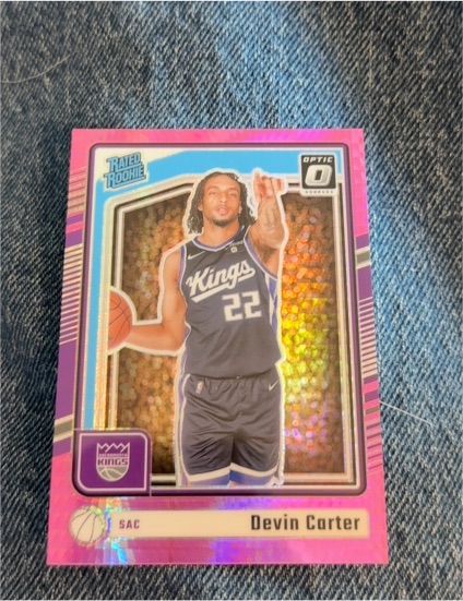 2024-25 Panini Donruss Optic #290 Devin Carter Rated Rookie — front