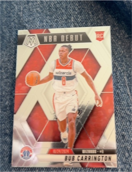 2024-25 Panini Mosaic NBA Debut #259 Bub Carrington — front