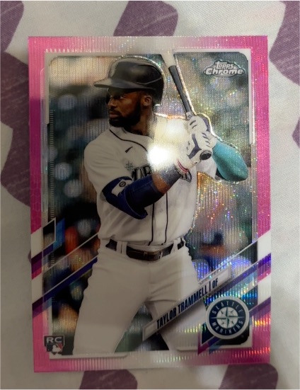 2021 Topps Chrome Update #USC79 Taylor Trammell — front