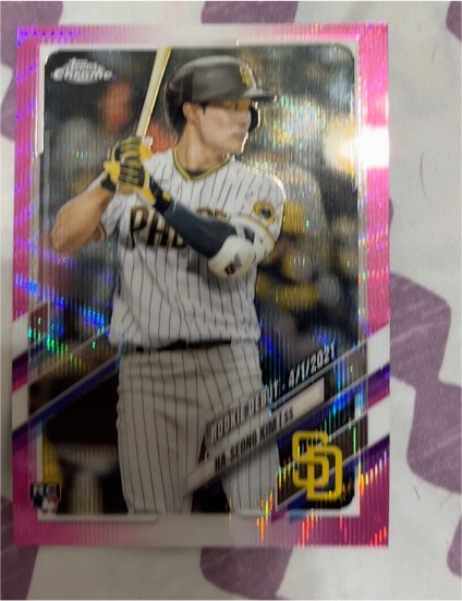 2021 Topps Chrome Update #USC12 Ha-Seong Kim — front