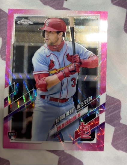2021 Topps Chrome Update #USC54 Dylan Carlson Rookie Debut — front