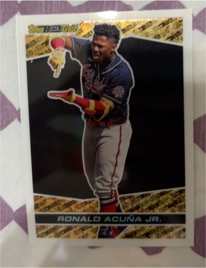 2021 Topps Black Gold #BG-4 Ronald Acuña Jr. — front