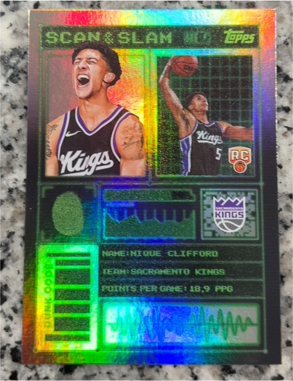 2025-26 Topps #SS-49 Nique Clifford Scan and Slam — front