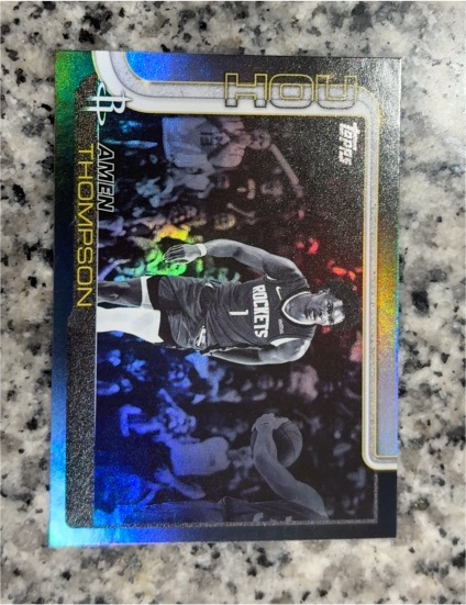 2025-26 Topps #176 Amen Thompson Blackout — front