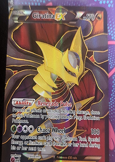 2014 Pokémon XY Ancient Origins #93 Giratina EX — front
