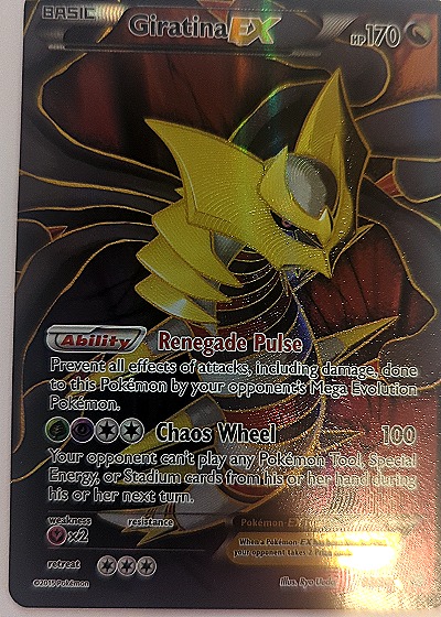 2015 Pokémon XY Ancient Origins #93 Giratina EX — front