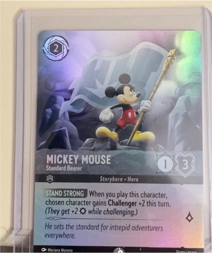 Disney Lorcana Ursula's Return #188 Mickey Mouse - Standard Bearer — front