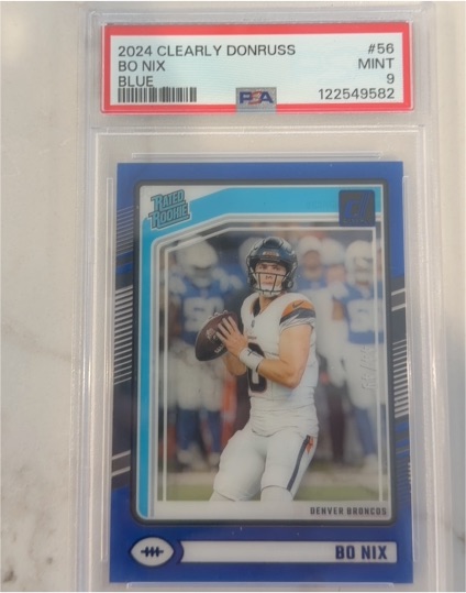 2024 Panini Clearly Donruss #56 Bo Nix — front