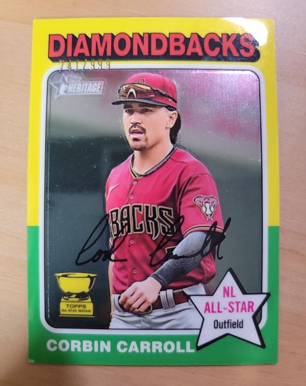 2024 Topps Heritage #372 Corbin Carroll — front