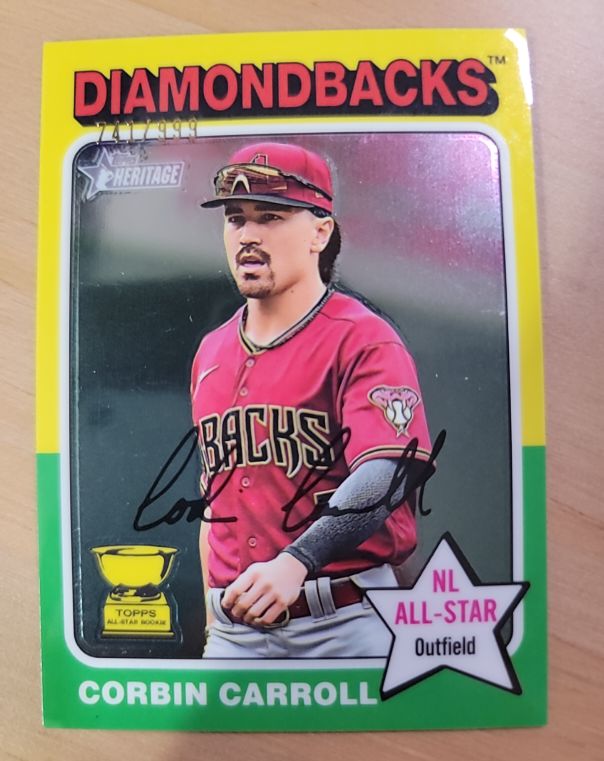 2024 Topps Heritage #372 Corbin Carroll — front