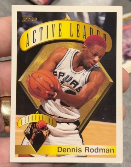 1995-96 Topps #2 Dennis Rodman — front