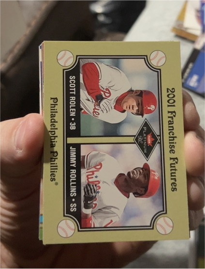 2001 Fleer Platinum #474 Franchise Futures Scott Rolen Jimmy Rollins — front