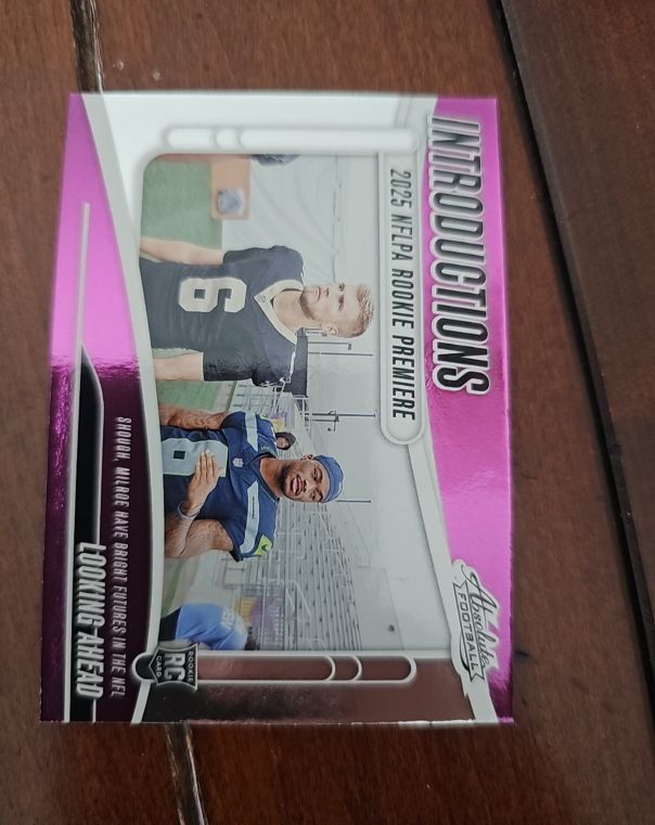 2025 Panini Absolute Introductions #I-TSH Tyler Shough & Jalen Milroe — front
