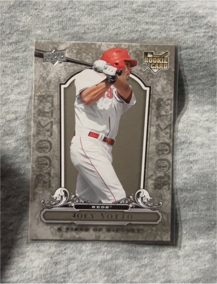 2008 Upper Deck A Piece of History #112 Joey Votto Rookie Card — front