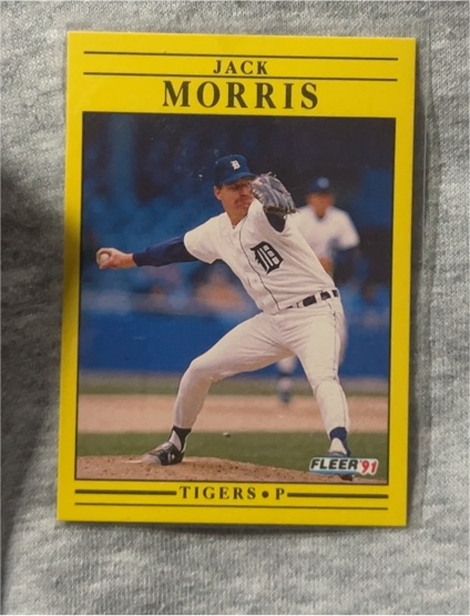 1991 Fleer #343 Jack Morris — front