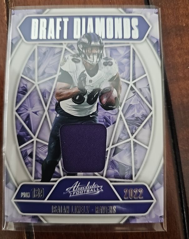 2022 Panini Absolute Draft Diamonds #139 Isaiah Likely — front
