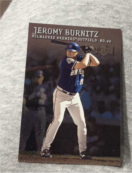 2000 Skybox Metal #130 Jeromy Burnitz — front