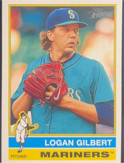 2025 Topps Heritage #492 Logan Gilbert — front