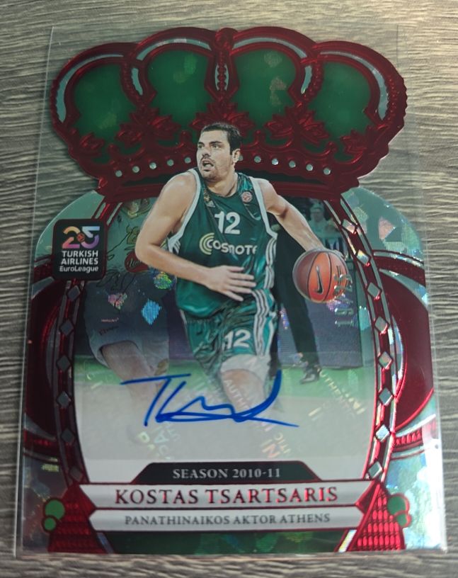 2010-11 Panini Crown Royale Euroleague Kostas Tsartsaris — front