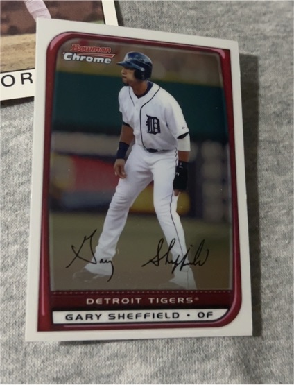 2008 Bowman Chrome #152 Gary Sheffield — front