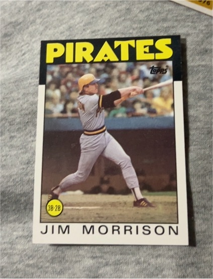 1986 Topps #553 Jim Morrison — front