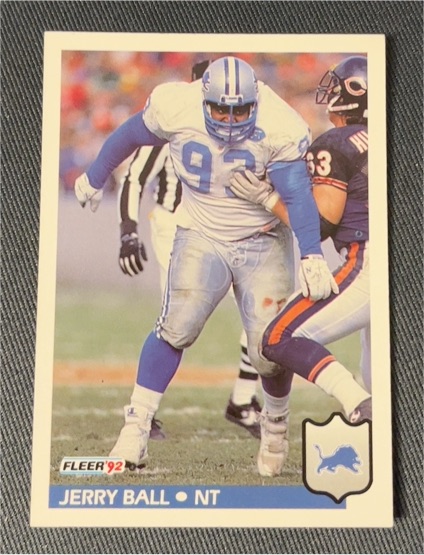 1992 Fleer #109 Jerry Ball — front