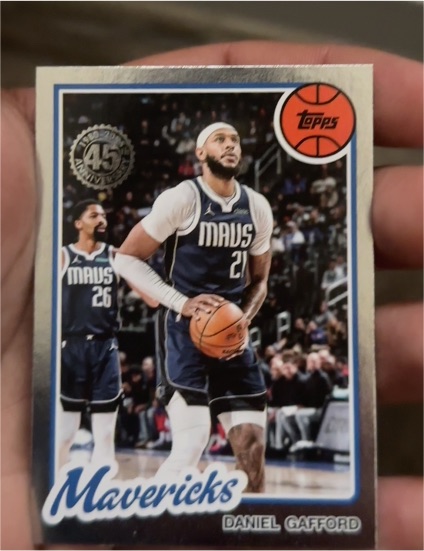 2025-26 Topps Basketball 45th Anniversary #80BK-10 Daniel Gafford — front