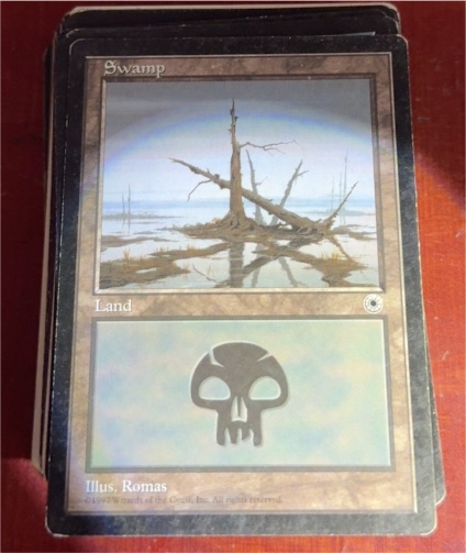 1997 Magic: The Gathering #219 Swamp Portal — front