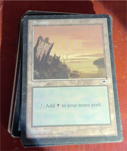 1997 Magic: The Gathering #339 Swamp Tempest — front