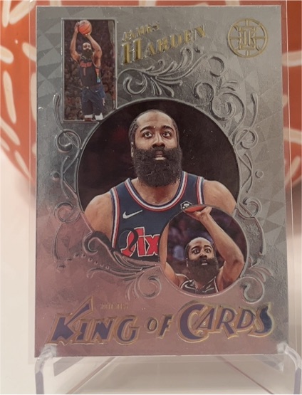2021-22 Panini Illusions #8 James Harden King of Cards — front