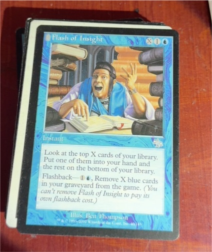 2002 Magic: The Gathering Judgment #40 Flash of Insight — front
