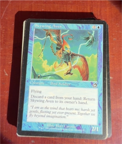 1998 Magic: The Gathering Skywing Aven — front