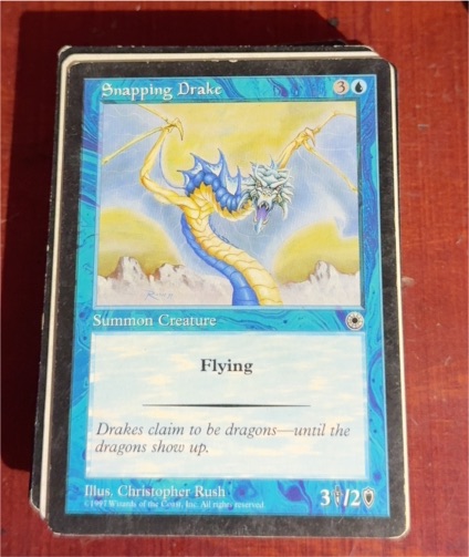 1997 Magic: The Gathering Snapping Drake — front