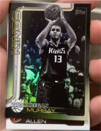 2025-2026 Topps Black Friday Blackout #166 Keegan Murray — front