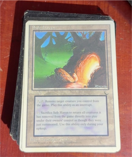 1995 Magic: The Gathering Safe Haven — front