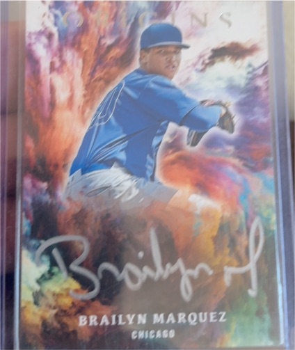2021 Panini Chronicles Brailyn Marquez #OS-BM Rookie Auto RC — front