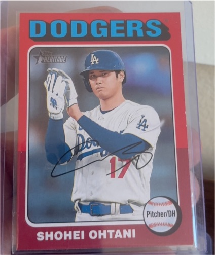 2024 Topps Heritage #371 Shohei Ohtani — front