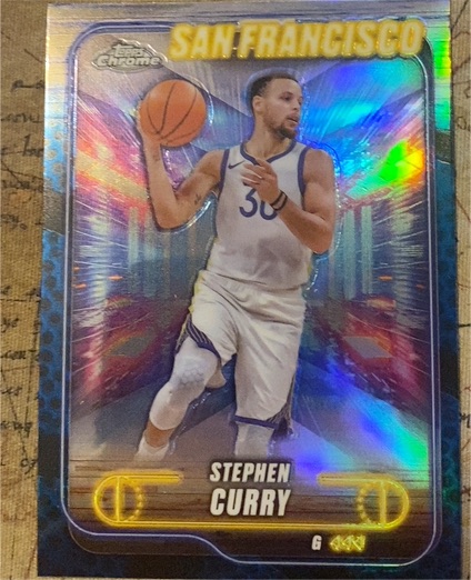 2024-25 Topps Chrome #187 Stephen Curry — front