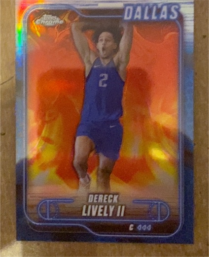 2025 Topps Chrome #114 Dereck Lively II — front