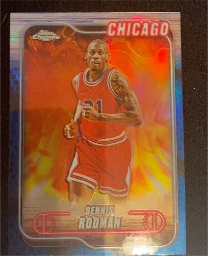 2024-25 Topps Chrome #95 Dennis Rodman Chicago Bulls — front