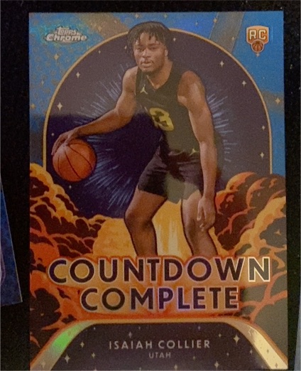 2024-25 Topps Chrome #CC-23 Isaiah Collier Countdown Complete — front