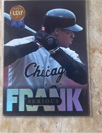 1993 Leaf #2 Frank Thomas Serious — front