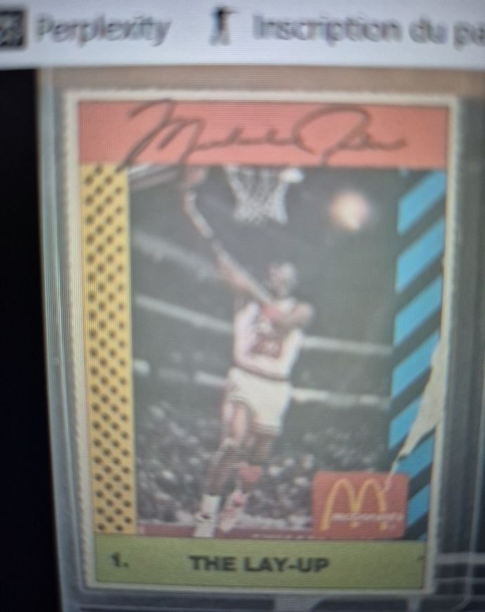 1990 McDonald's Sports Tips #1 Michael Jordan The Lay-Up — front