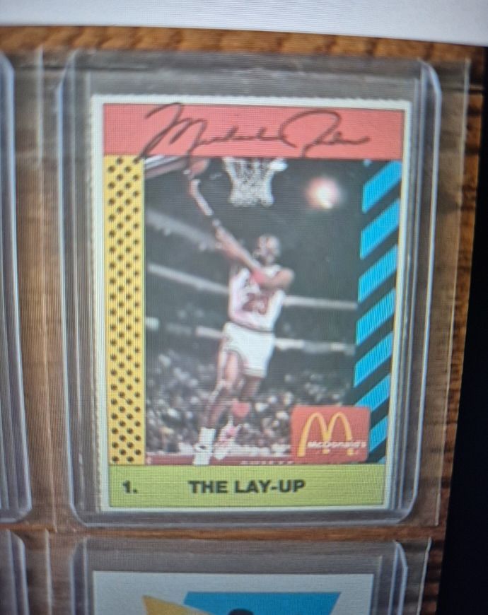 1990 McDonald's Sports Tips #1 Michael Jordan The Lay-Up — front